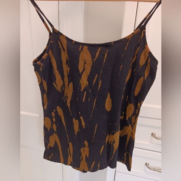 Old Navy Camisole Tank Top Cotton Navy Brown - Picture 3 of 6